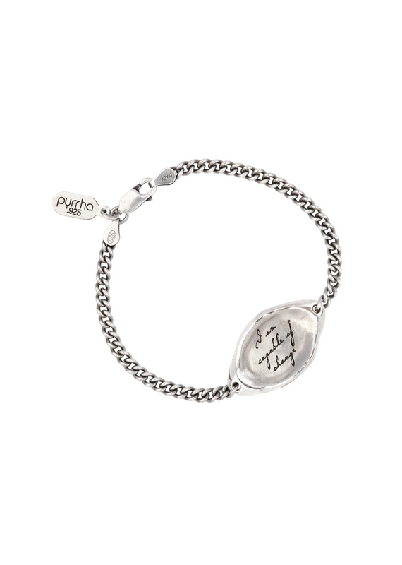 Pyrrha Pyrrha-I Am Capable Of Change Affirmation Talisman Chain Bracelet