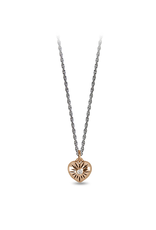 Pyrrha Pyrrha-Small Puffed Heart Diamond Set Talisman