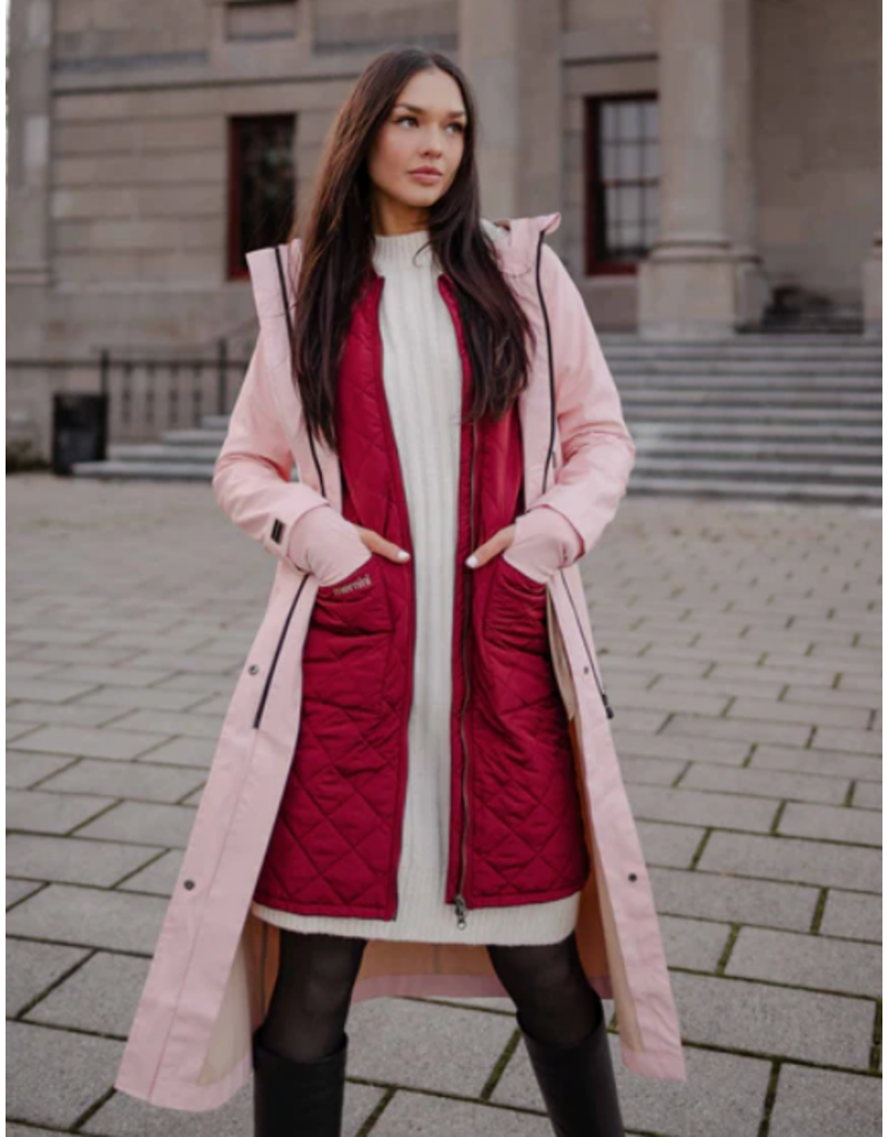 Mernini Mernini-Long Liner Vest-Merlot Red