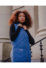 Mernini Mernini-Long Liner Vest-Peony Blue