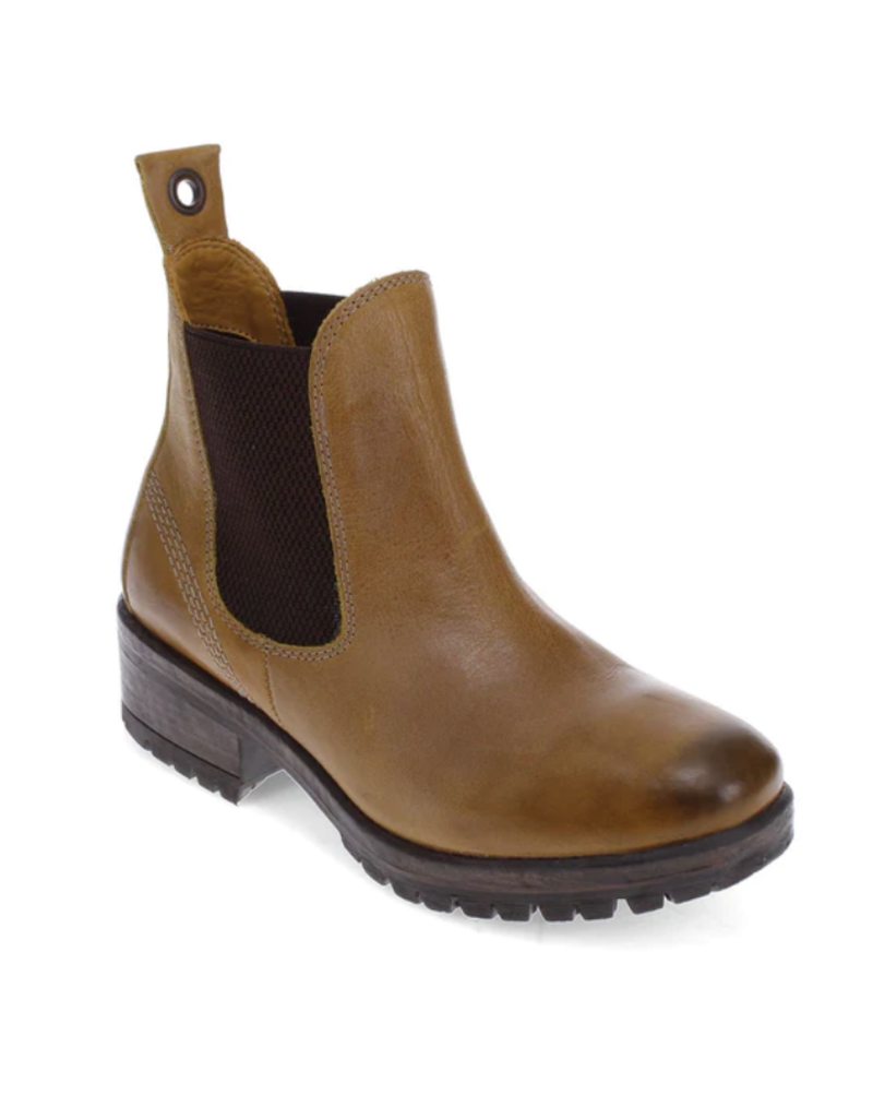 Bueno Florida Leather Chelsea Boot-Yellow Natural