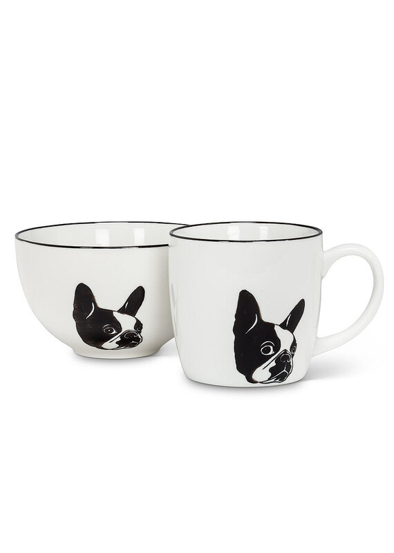 Abbott Dog Face Mug-10oz-3"H