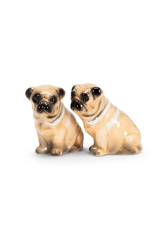 Abbott Pug Dog Salt&Pepper-3"H