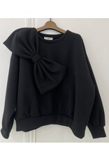Only Accessories Bow Sweater-Black