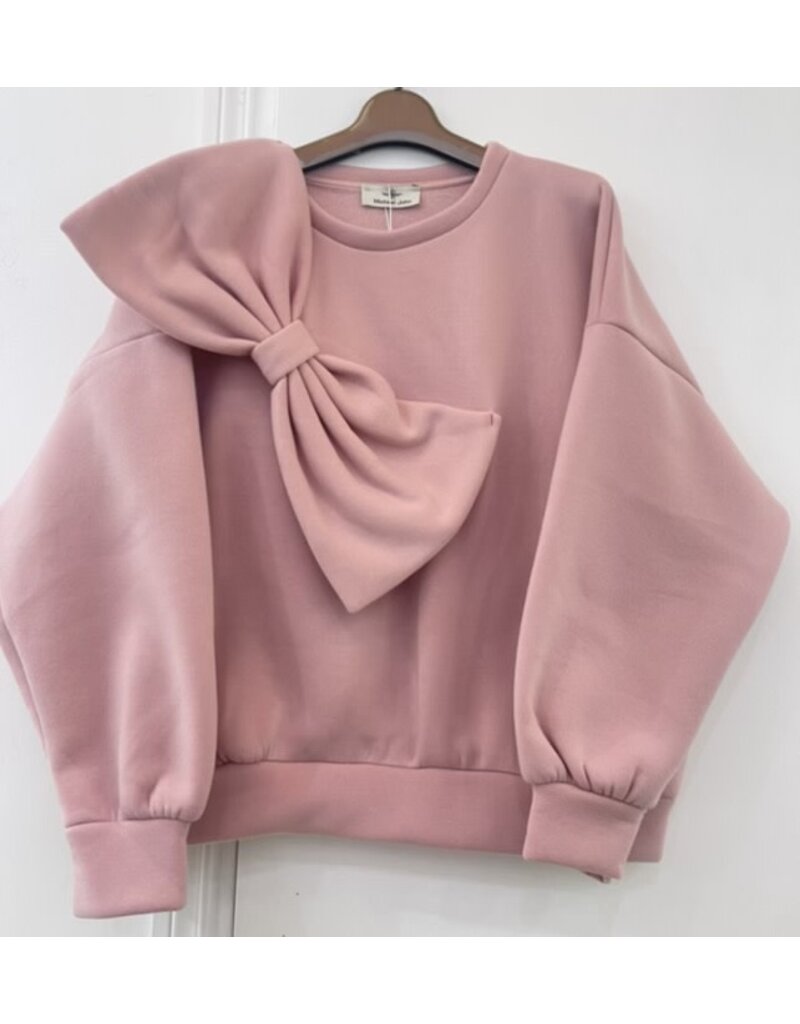 Only Accessories Bow Sweater-Pink