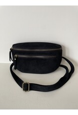 Only Accessories Suede Bum Bag-Black