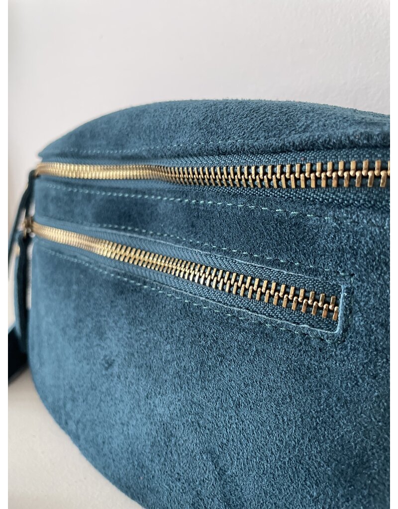 Only Accessories Suede Bum Bag-Teal