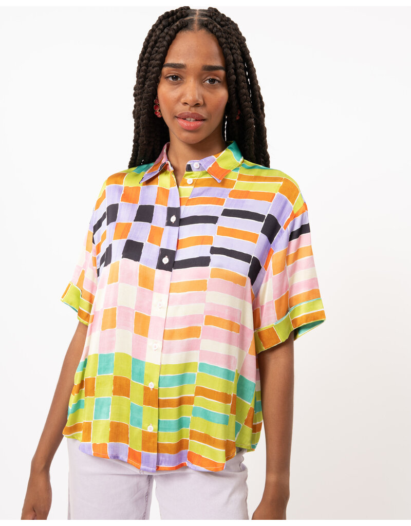 FRNCH Ania Blouse-Hot Palette