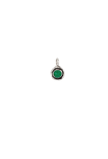Pyrrha Pyrrha-Faceted Stone Talisman Charm -Green Onyx-SM
