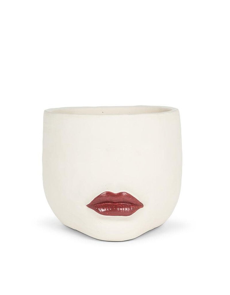 Abbott Red Lip Planter-Large-7.5"L
