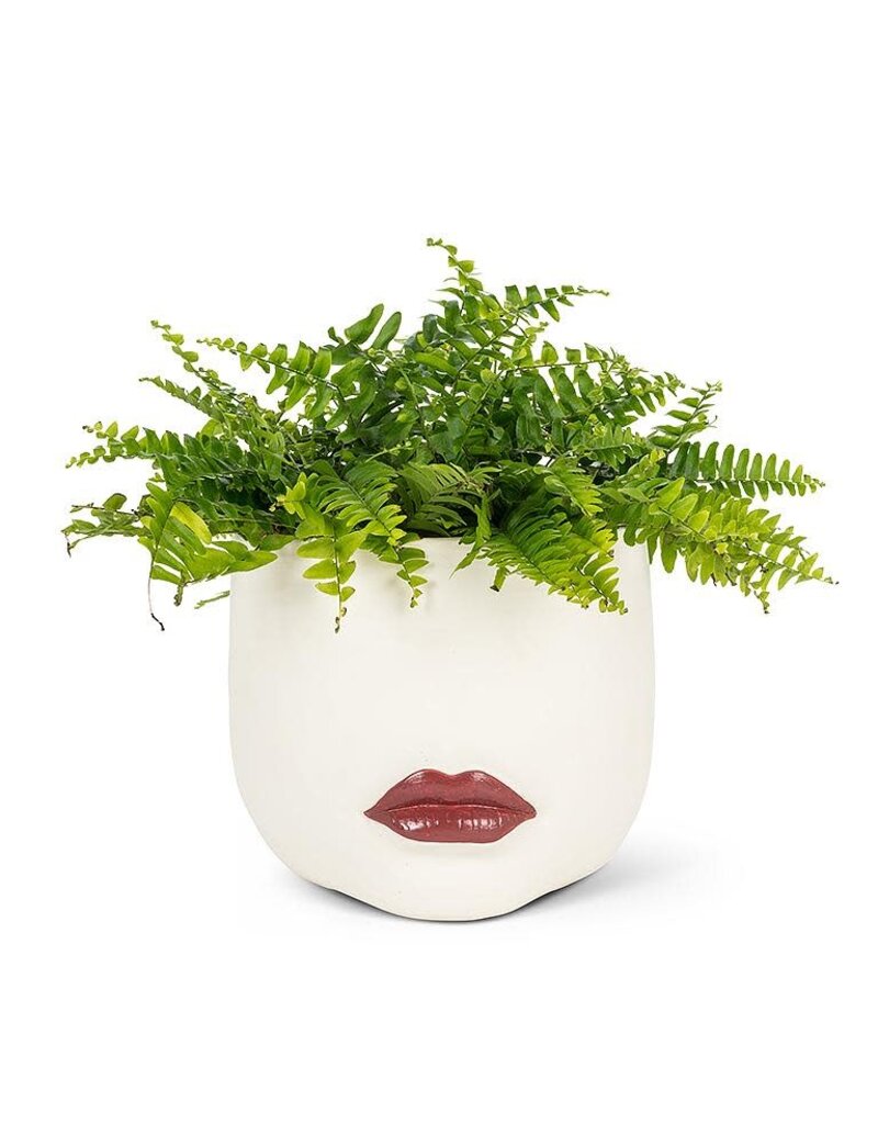Abbott Red Lip Planter-Large-7.5"L