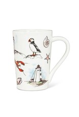 Abbott Lighthouse and Coast Icons Tall Mug-4.5" H 14 oz