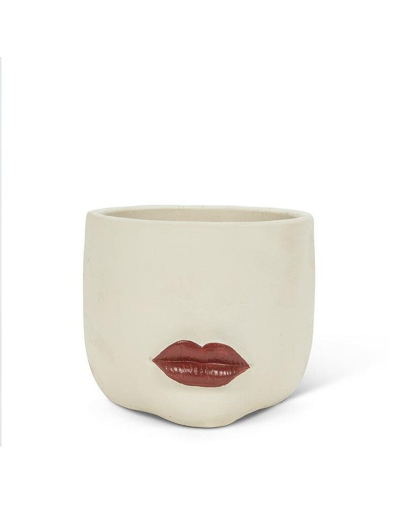 Abbott Red Lip Planter-Small-5"D