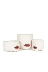 Abbott Red Lip Planter-Small-5"D