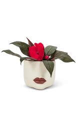 Abbott Red Lip Planter-Small-5"D