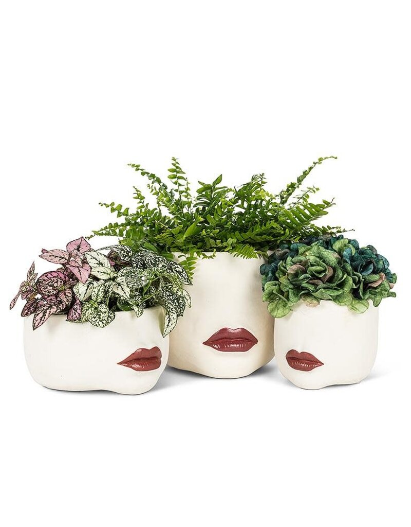 Abbott Red Lip Planter-Small-5"D