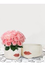 Abbott Red Lip Planter-Small-5"D