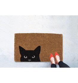 Abbott Peeking Cat Doormat-18"x30"L