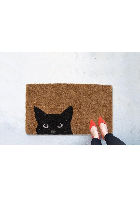Abbott Peeking Cat Doormat-18"x30"L
