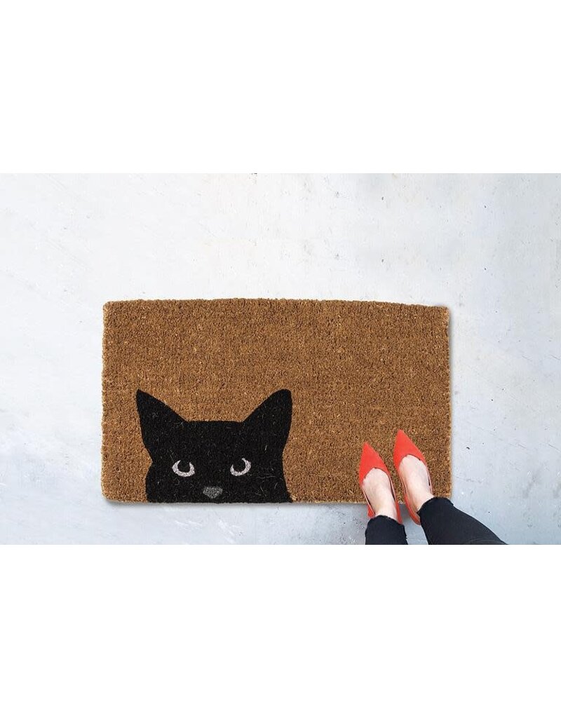 Abbott Peeking Cat Doormat-18"x30"L