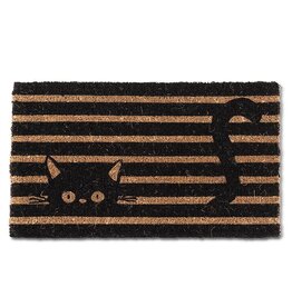 Abbott Peeking Cat in Blinds Doormat-18"x30"L