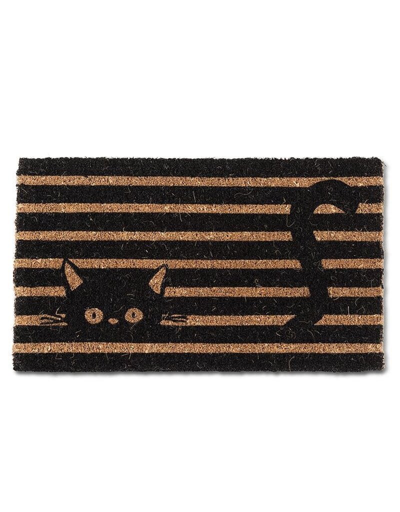 Abbott Peeking Cat in Blinds Doormat-18"x30"L