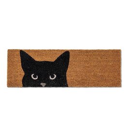 Abbott Peeking Cat Small Doormat-10x30"L