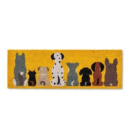 Abbott Row of Dogs Small Doormat-10x30"L