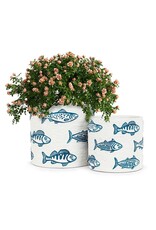 Abbott Medium Swimming Fish Planter-6"H