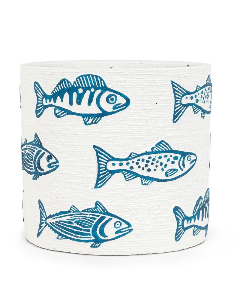 Abbott Medium Swimming Fish Planter-6"H