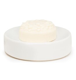 Abbott Matte Round Soap Dish-White