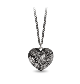 Pyrrha Pyrrha-Daisy Large Puffed Heart Talisman