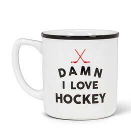 Abbott I Love Hockey Text Mug-14oz