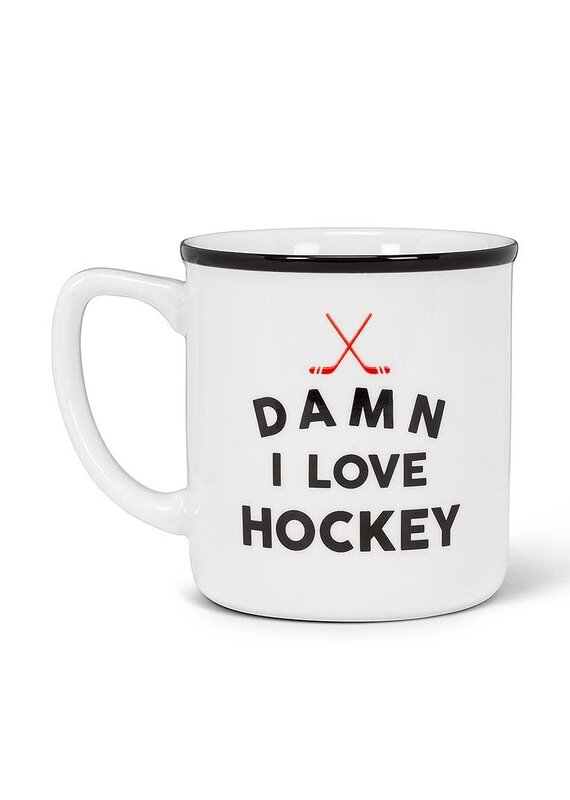 Abbott I Love Hockey Text Mug-14oz