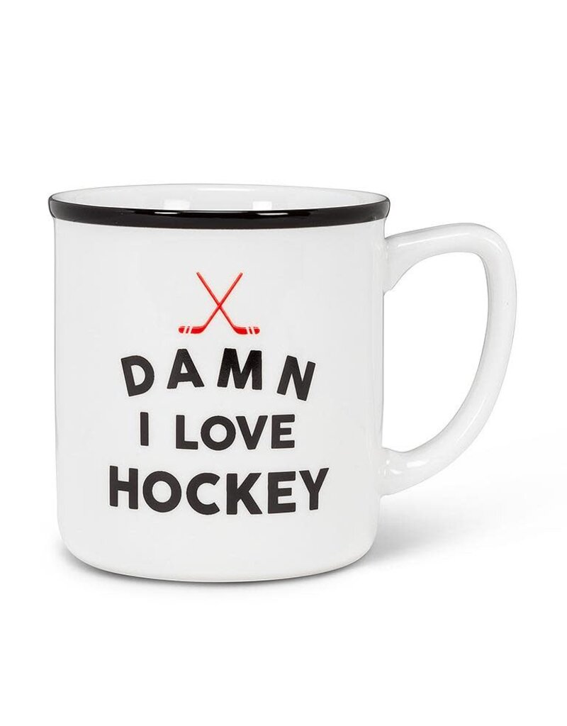 Abbott I Love Hockey Text Mug-14oz