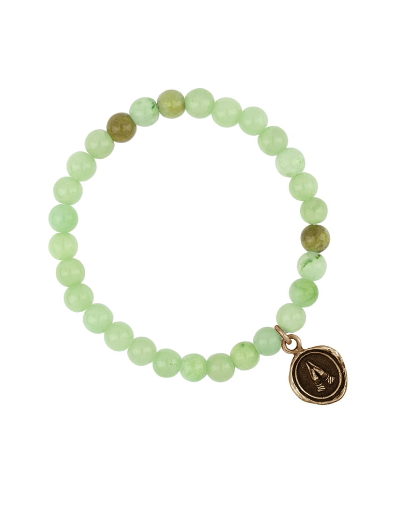 Pyrrha Pyrrha-Grateful Appreciation Talisman Stretch Stone Bracelet