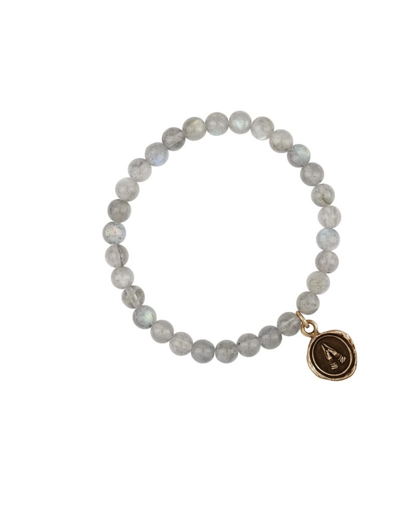 Pyrrha Pyrrha-Grateful Appreciation Talisman Stretch Stone Bracelet