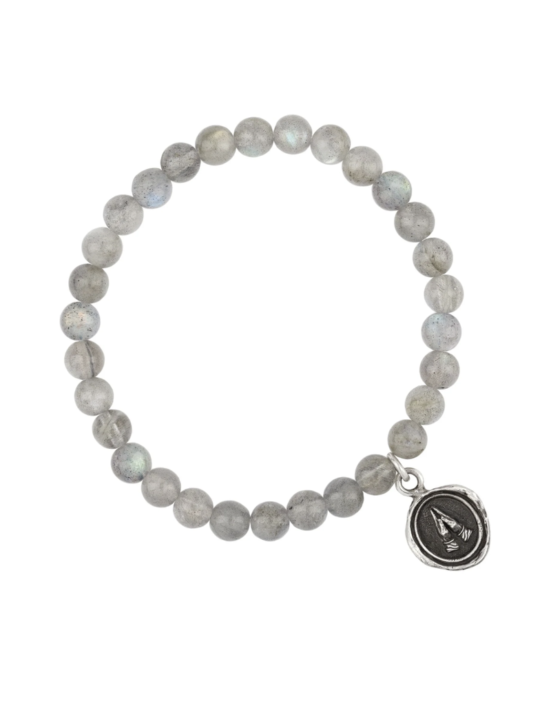 Pyrrha Pyrrha-Grateful Appreciation Talisman Stretch Stone Bracelet