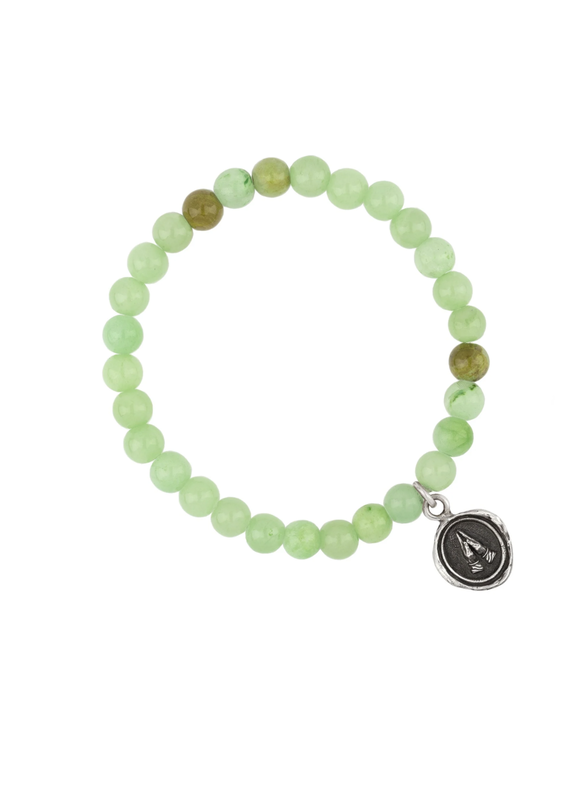 Pyrrha Pyrrha-Grateful Appreciation Talisman Stretch Stone Bracelet