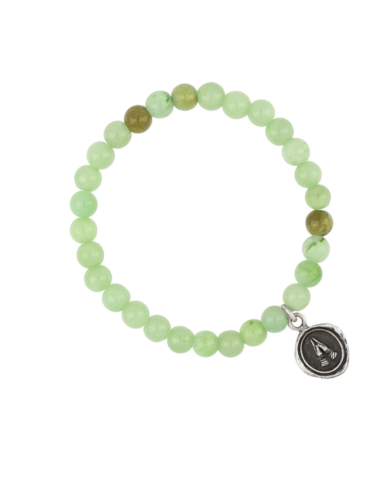 Pyrrha Pyrrha-Grateful Appreciation Talisman Stretch Stone Bracelet