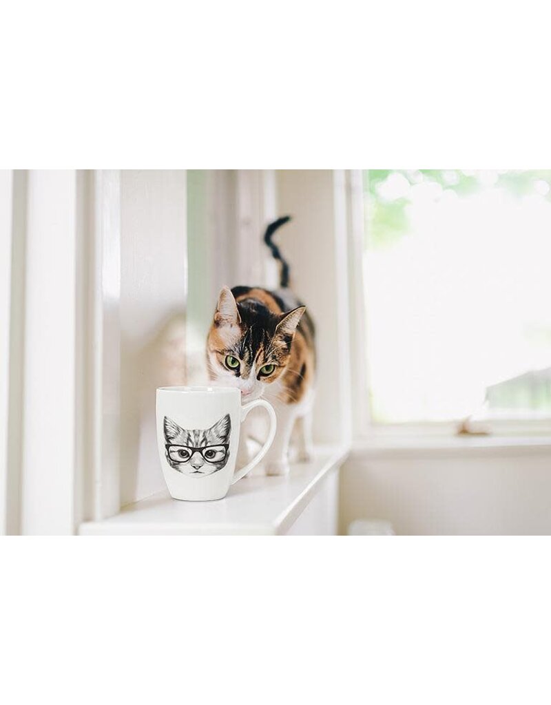 Abbott Pen & Ink Cat Mug