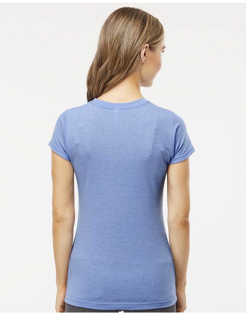 M&O Cabot Tower Tee/Womens-Heather Blue