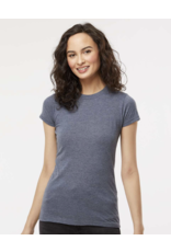 M&O Cabot Tower Women's Tee-Heather Navy