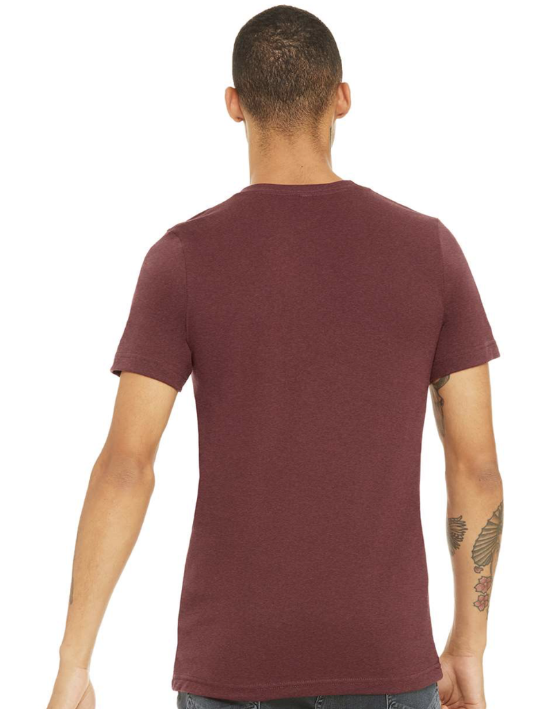Bella+Canvas Cabot Tower-Unisex T Shirt-Heather Cardinal