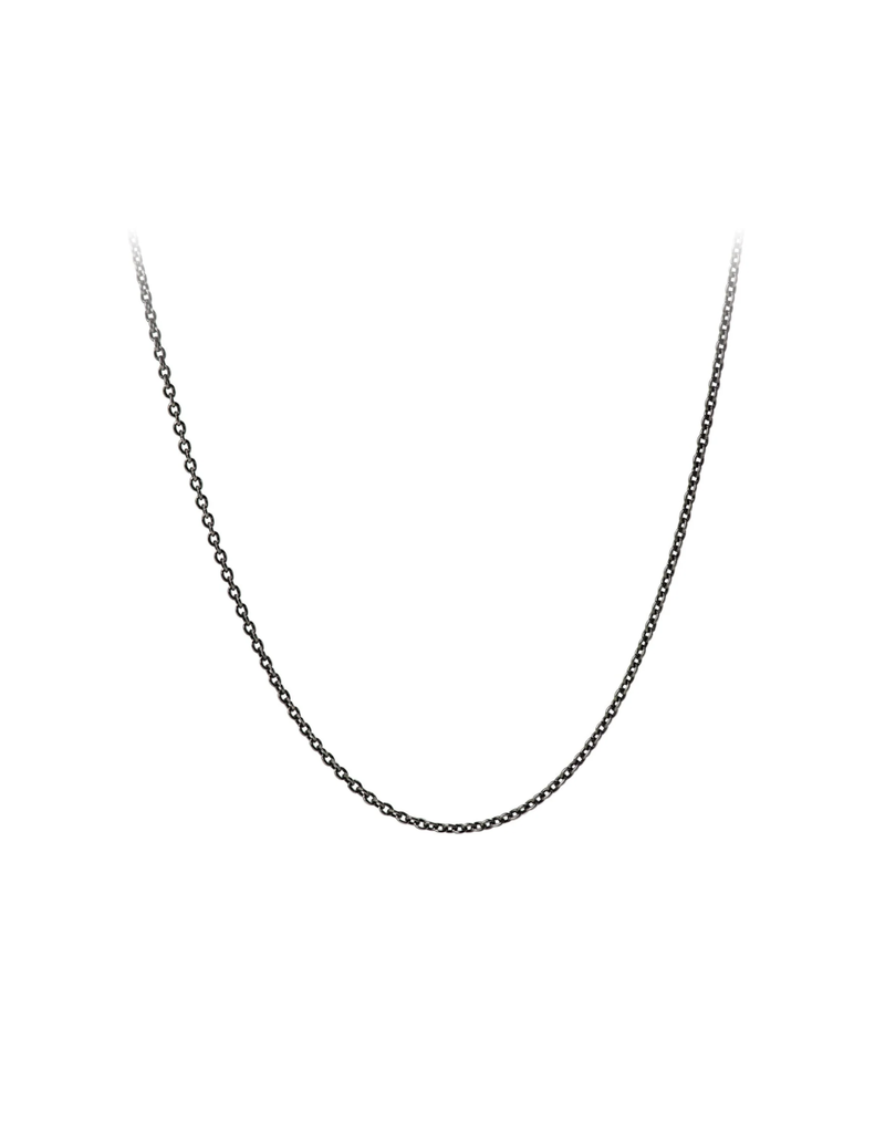 Pyrrha Pyrrha-Fine Cable Chain-Oxidized