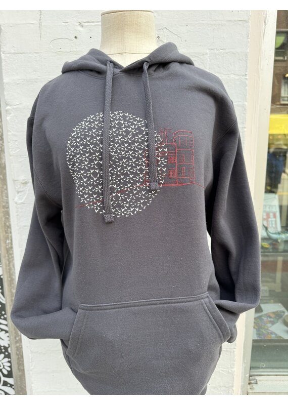 M&O Cabot Tower Unisex Hoodie-Heather Graphite
