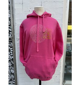 M&O Cabot Tower Unisex Hoodie-Heather Fuchsia
