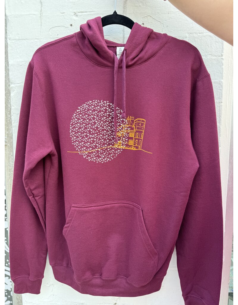 M&O Cabot Tower Unisex Hoodie-Maroon