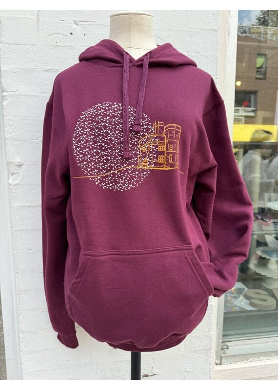M&O Cabot Tower Unisex Hoodie-Maroon