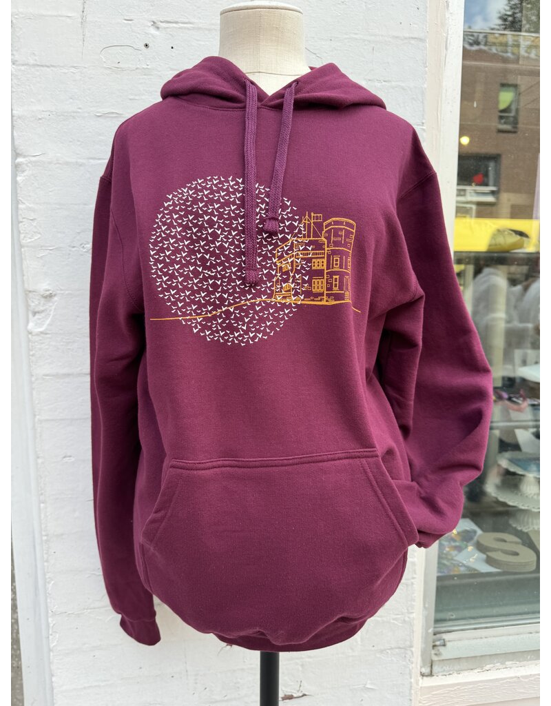 M&O Cabot Tower Unisex Hoodie-Maroon